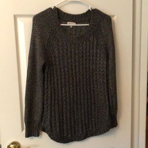 Dark metallic sweater